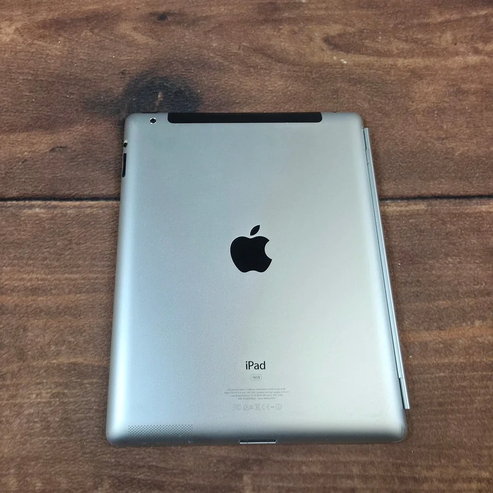Apple iPad 2 A1396 16GB Silver Good RED Cover For Parts/ Repair